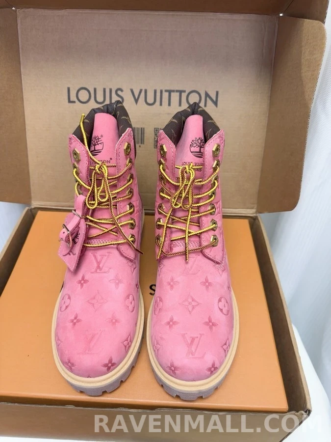루이비통 루이비통 x Timberland 모노그램 앵클 부츠 상세 이미지