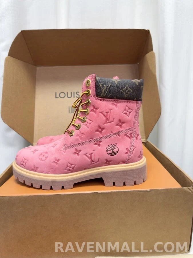 루이비통 루이비통 x Timberland 모노그램 앵클 부츠 상세 이미지