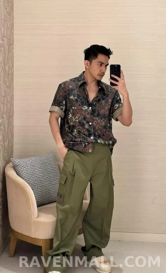 루이비통 루이비통 가죽 포켓 카고 팬츠 상세 이미지