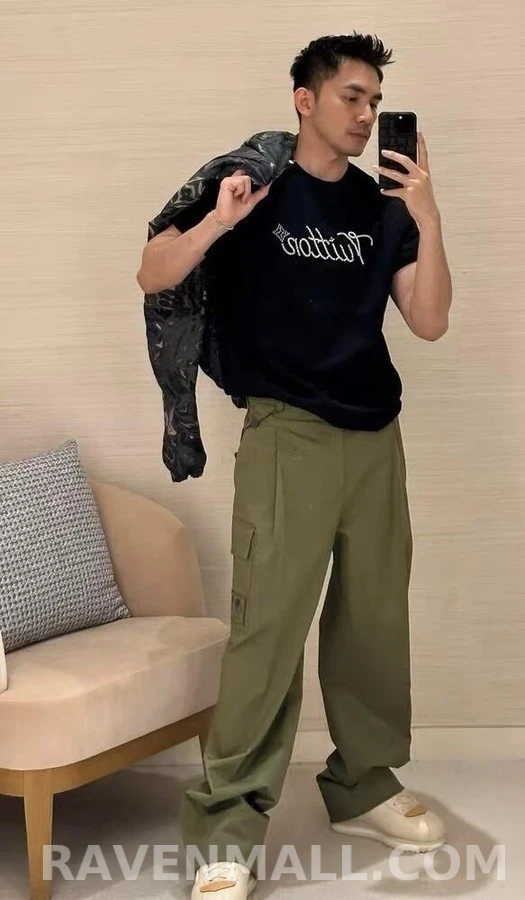 루이비통 루이비통 가죽 포켓 카고 팬츠 상세 이미지