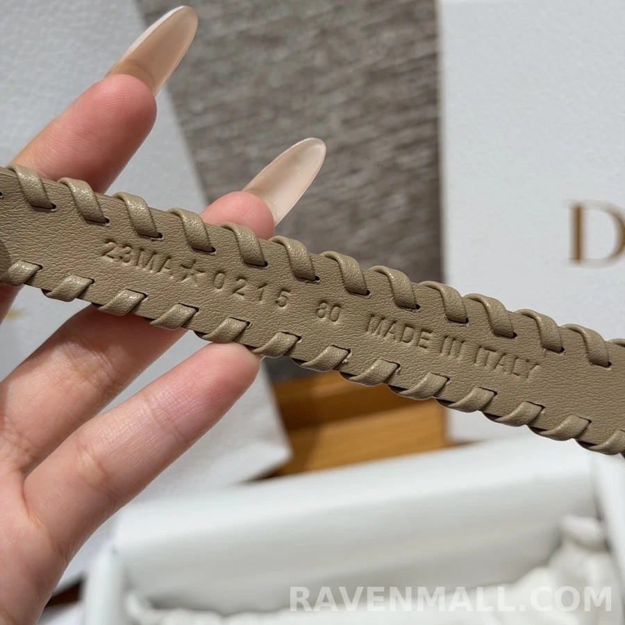 디올 디올 크리스탈 진주 레더 벨트 상세 이미지