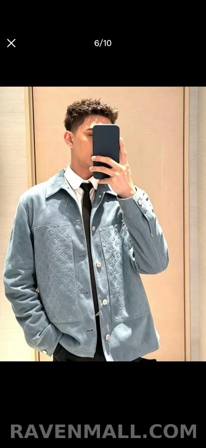 루이비통 루이비통 모노그램 엠보싱 레더 자켓 상세 이미지