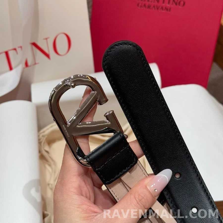 발렌티노 발렌티노 V 로고 멀티 크리스탈 벨트 상세 이미지