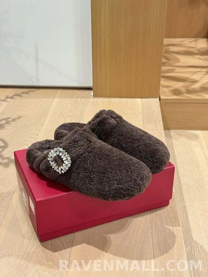로저 비비에 로저비비에 수술 양모 버클 슬리퍼 상세 이미지