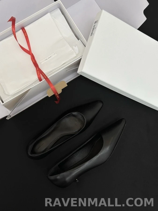 더로우 더로우 포인티드토 키튼힐 펌프스 상세 이미지