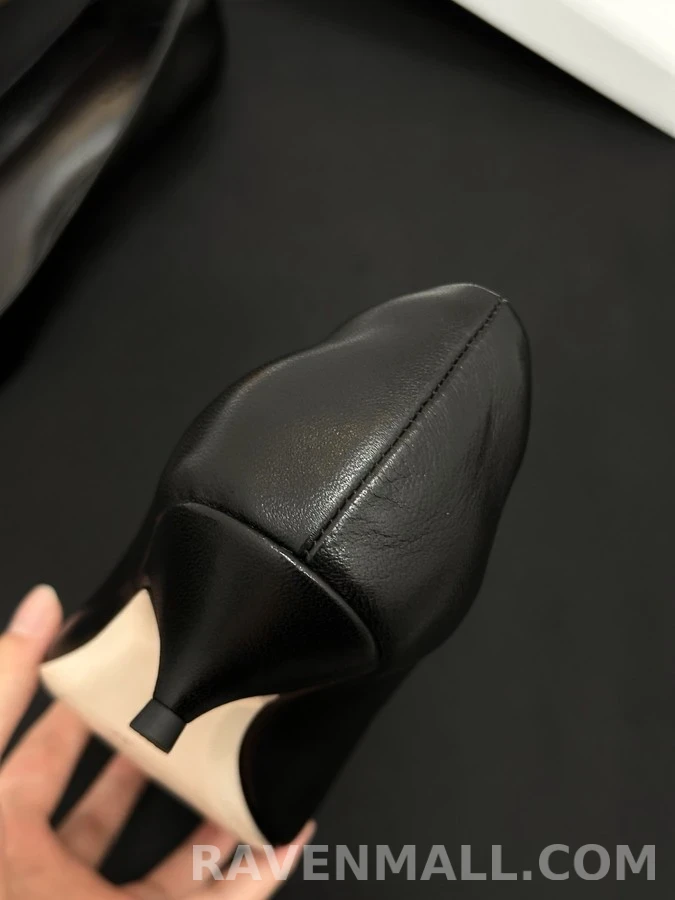 더로우 더로우 포인티드토 키튼힐 펌프스 상세 이미지