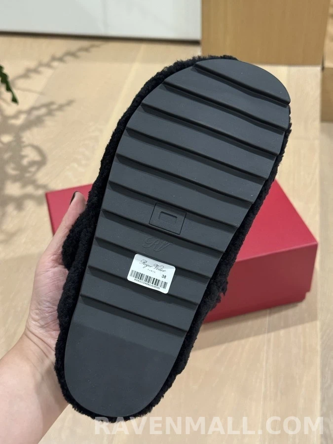 로저 비비에 로저비비에 수술 양모 반슬리퍼 상세 이미지