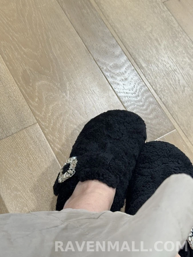 로저 비비에 로저비비에 수술 양모 반슬리퍼 상세 이미지