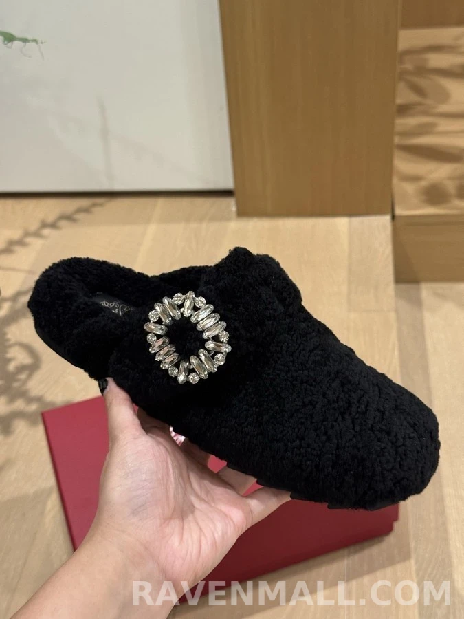 로저 비비에 로저비비에 수술 양모 반슬리퍼 상세 이미지