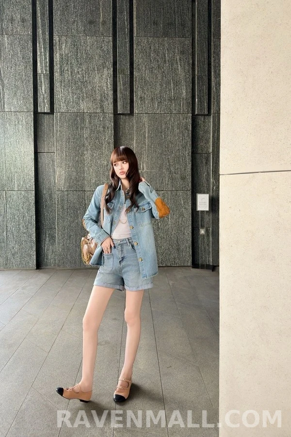 샤넬 샤넬 로고 데님 셔츠 상세 이미지