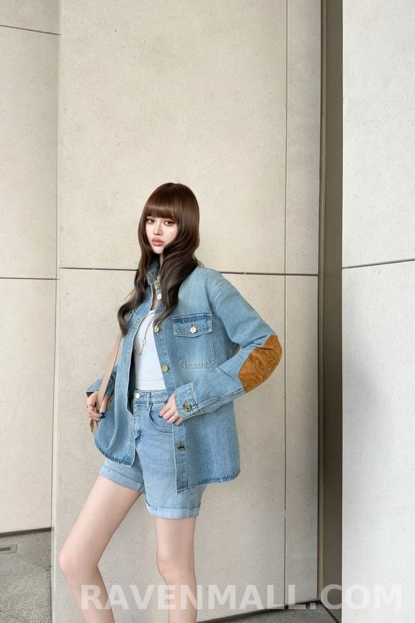 샤넬 샤넬 로고 데님 셔츠 상세 이미지