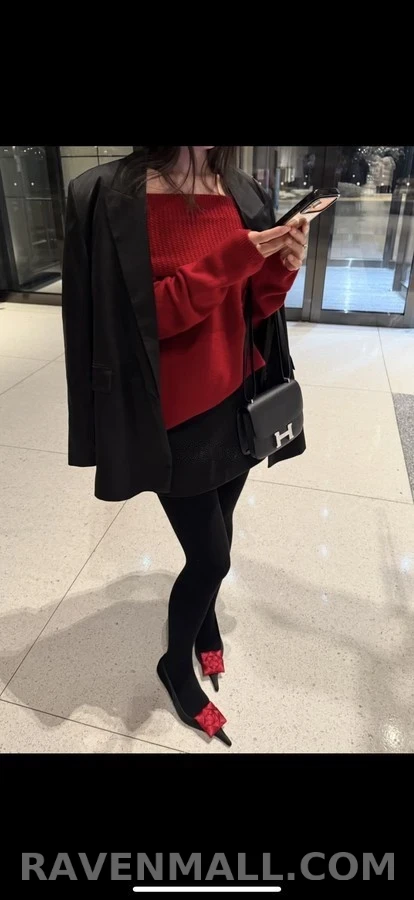 생로랑 세인트로랑 산차화 새틴 힐 상세 이미지