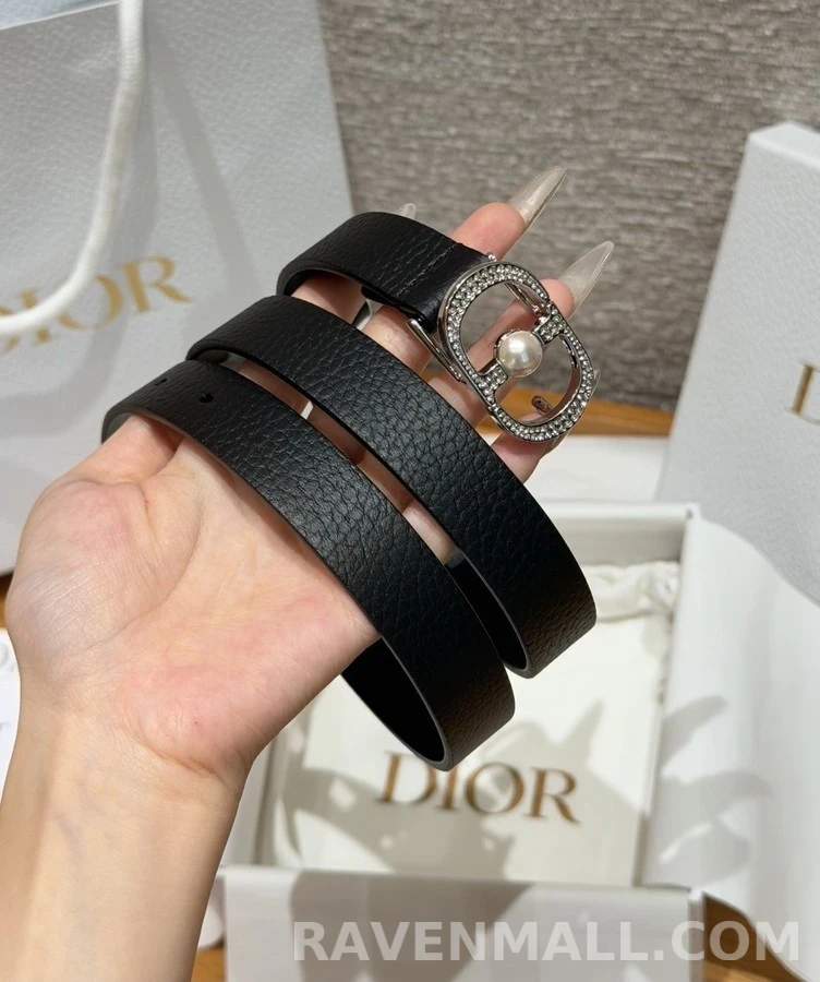 디올 디올 로고 진주 크리스탈 벨트 상세 이미지