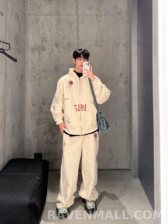 발렌시아가 발렌시아가 타투 그래픽 후드 집업 상세 이미지
