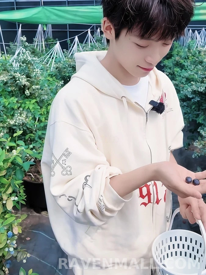 발렌시아가 발렌시아가 타투 그래픽 후드 집업 상세 이미지