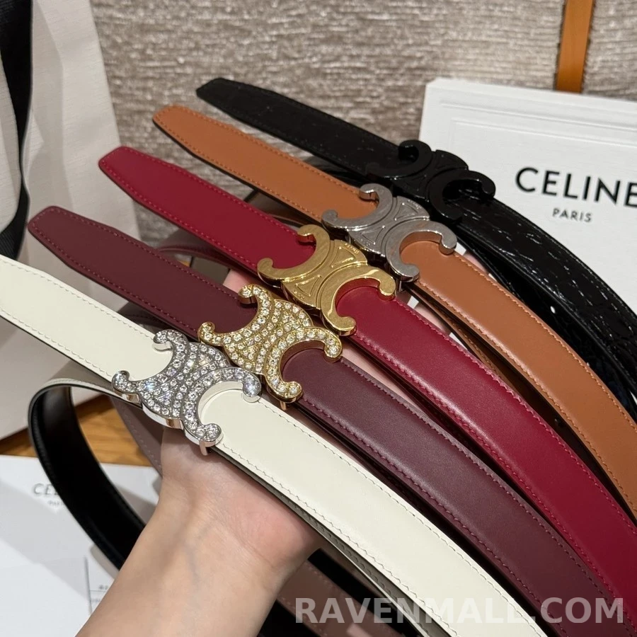 셀린느 셀린느 큐빅 트리옹프 레더 벨트 상세 이미지