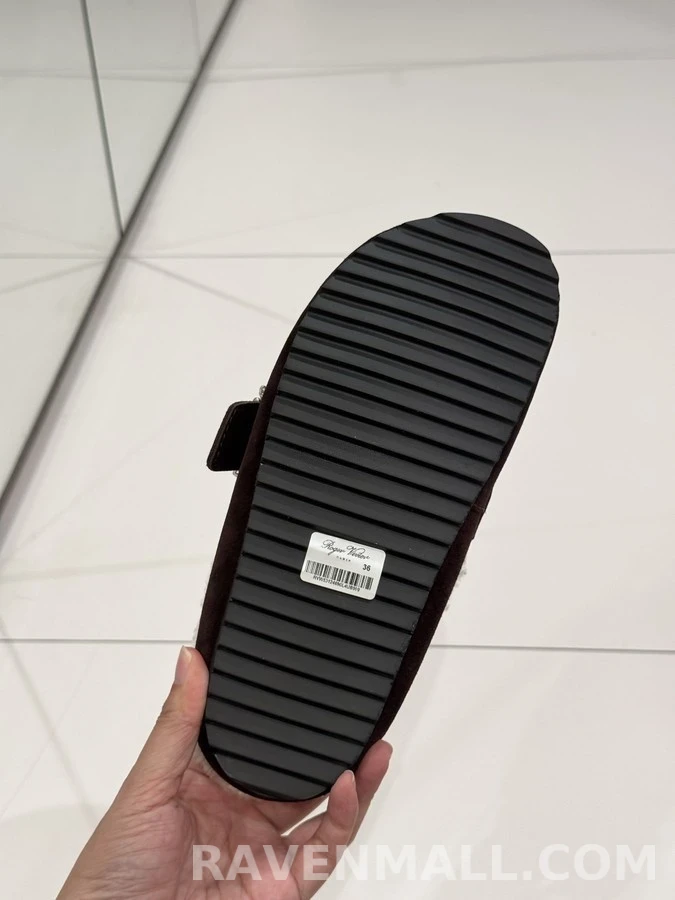 로저 비비에 로저비비에 수정 버클 양모 뮬 슬리퍼 상세 이미지