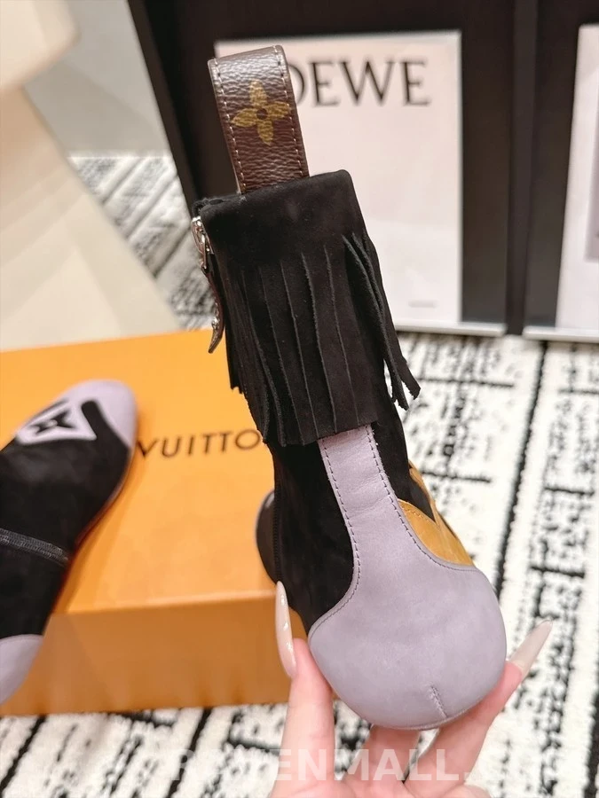 루이비통 루이비통 프린지 모노그램 플라워 앵클 부츠 상세 이미지