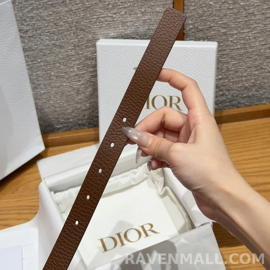디올 디올 로고 펄 장식 벨트 상세 이미지