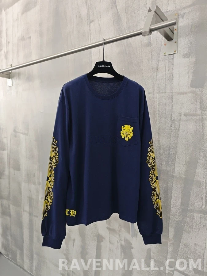 크롬하츠 크롬하츠 대거 크레스트 긴팔 티셔츠 상세 이미지