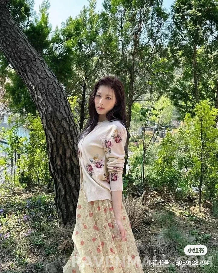 프라다 프라다 플라워 프린트 니트 가디건 상세 이미지