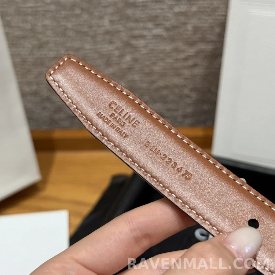 셀린느 셀린느 트리옹프 다이아몬드 버클 벨트 상세 이미지