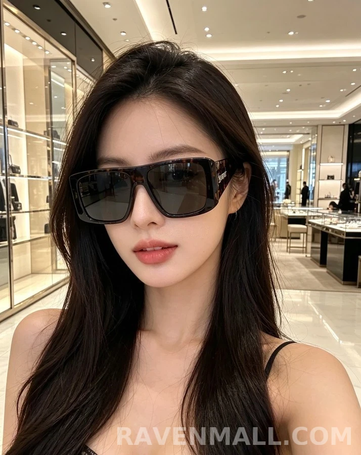 생로랑 세인트로랑 토터스쉘 스퀘어 선글라스 상세 이미지