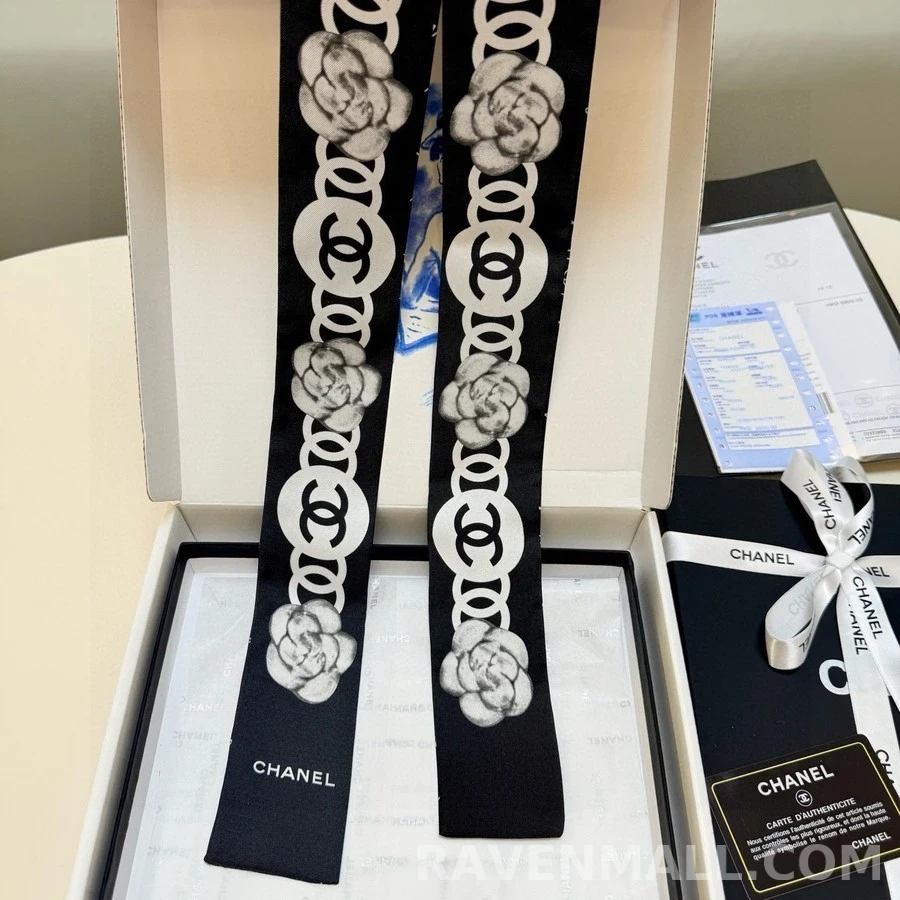 샤넬 샤넬 카멜리아 로고 트윌리 상세 이미지