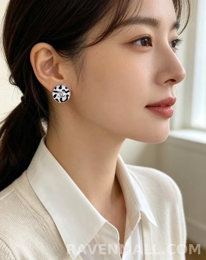 샤넬 샤넬 드립 오일 에나멜 귀걸이 상세 이미지