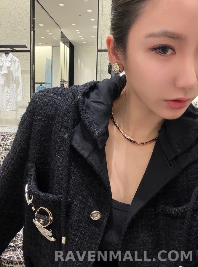 샤넬 샤넬 코코 크러쉬 내로우 다이아몬드 그리드 목걸이 상세 이미지