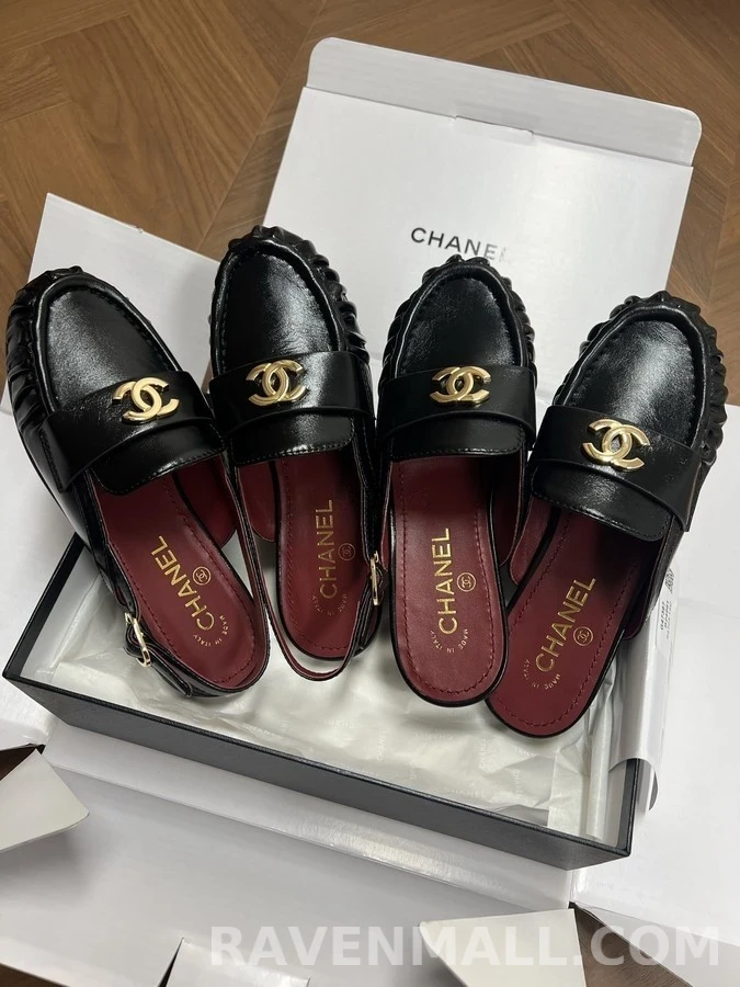 샤넬 샤넬 로고 슬링백 뮬 로퍼 상세 이미지