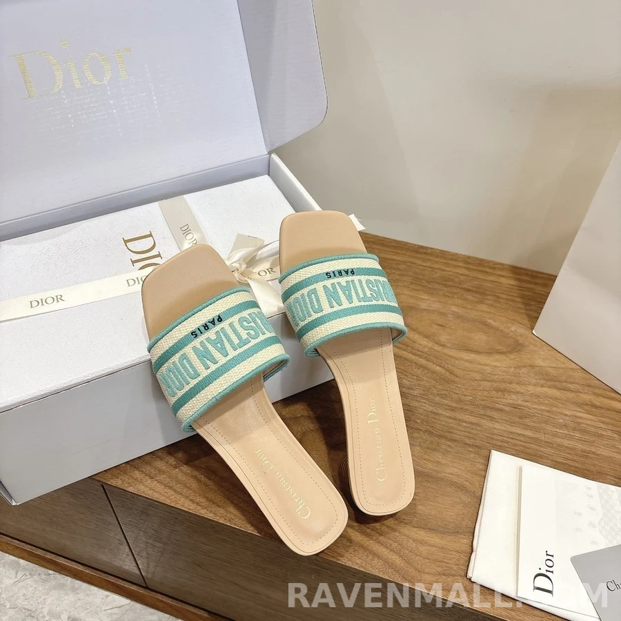 디올 디올 Dway 스트라이프 로고 샌들 상세 이미지