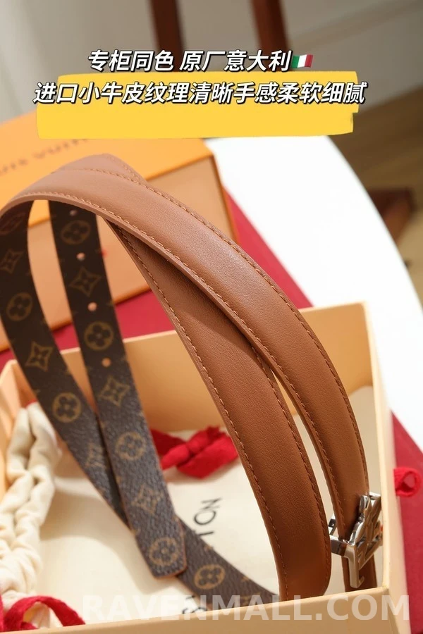 루이비통 루이비통 로고 블룸 양면 벨트 상세 이미지