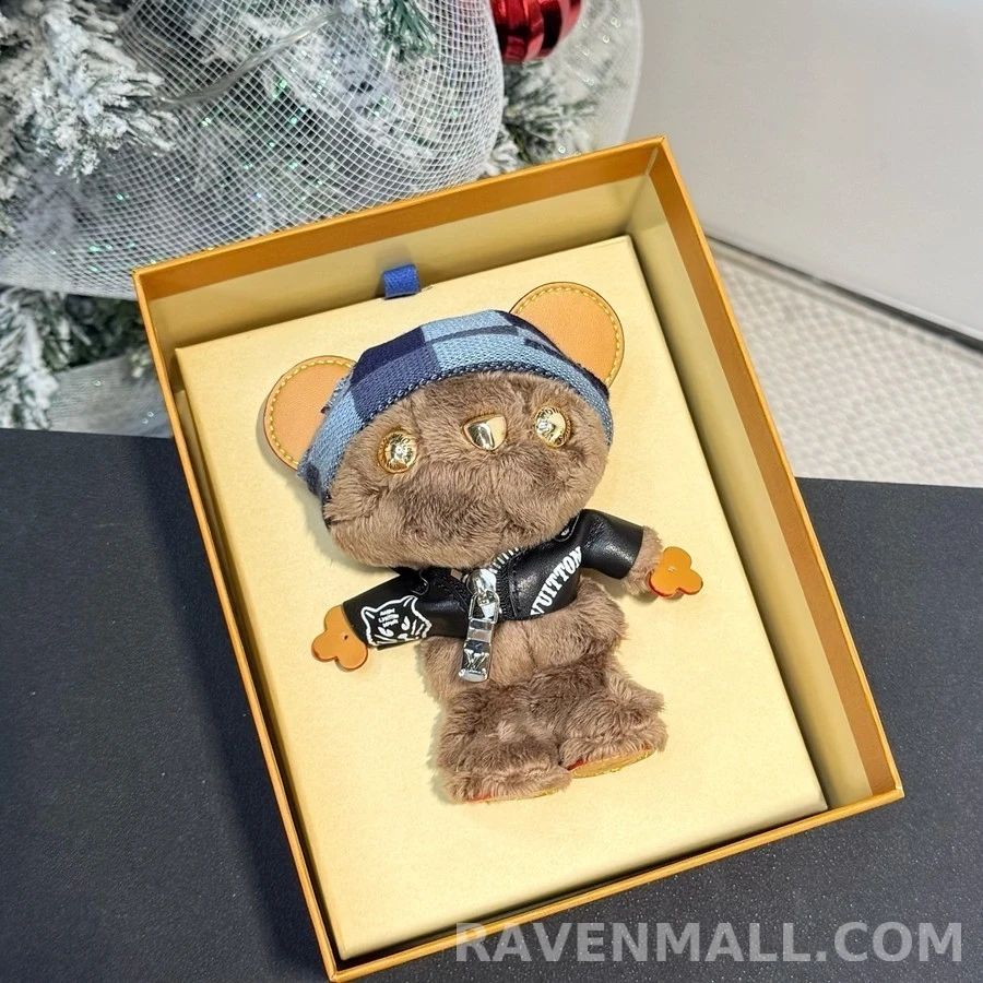 루이비통 루이비통 Louis Bear 체크 비니 라이더 키링 상세 이미지