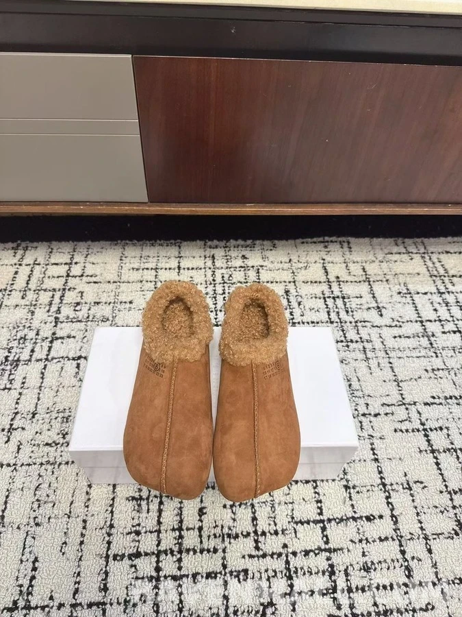 메종 마르지엘라 메종마르지엘라 울 안감 스웨이드 슬리퍼 상세 이미지