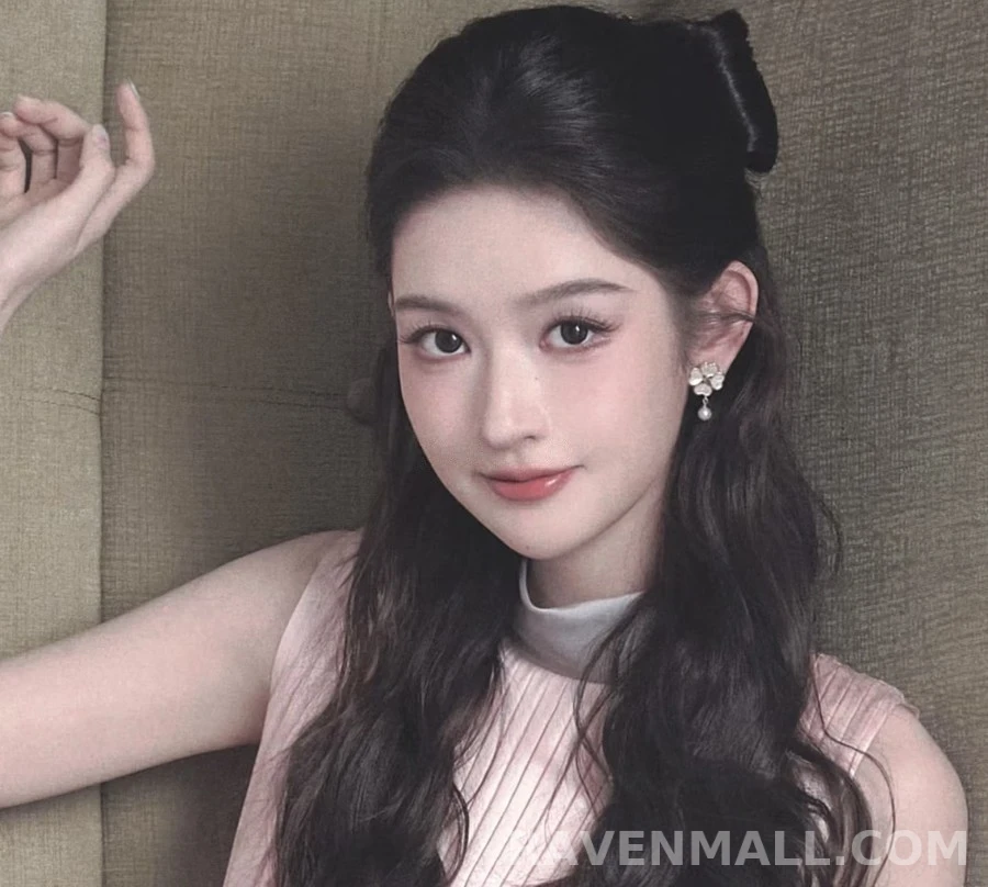 디올 디올 쉘 클로버 비대칭 귀걸이 상세 이미지