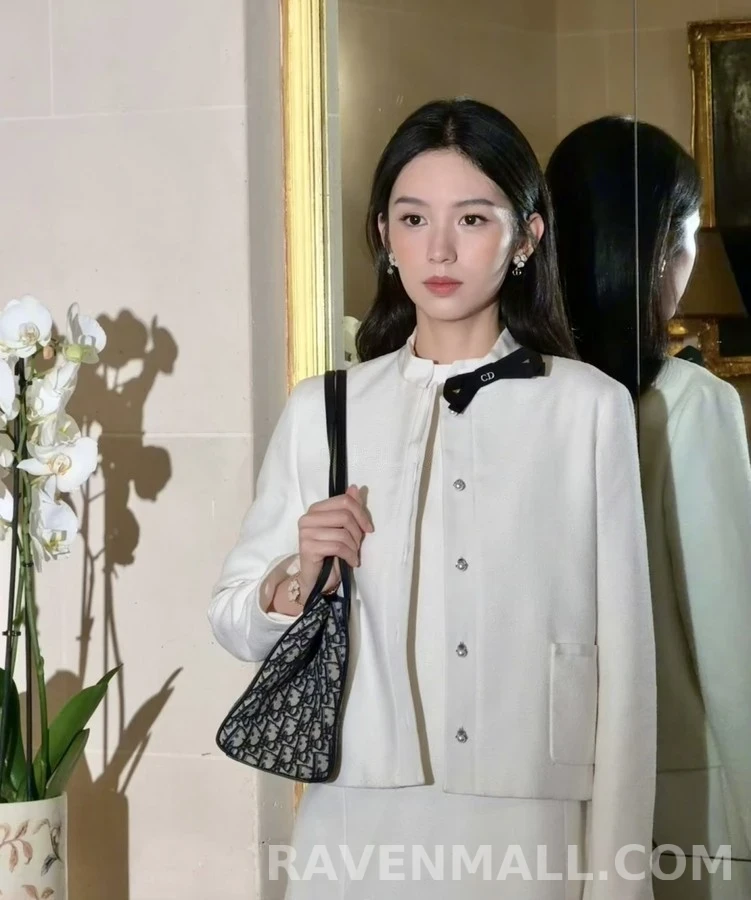 디올 디올 쉘 클로버 비대칭 귀걸이 상세 이미지