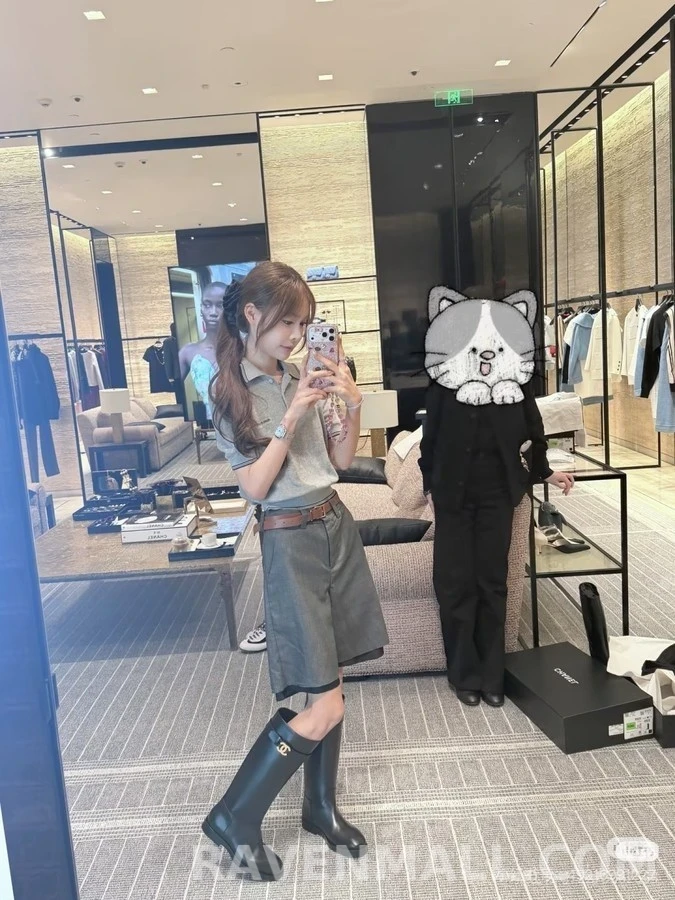 샤넬 샤넬 금속 버클 스트랩 라이딩 부츠 상세 이미지