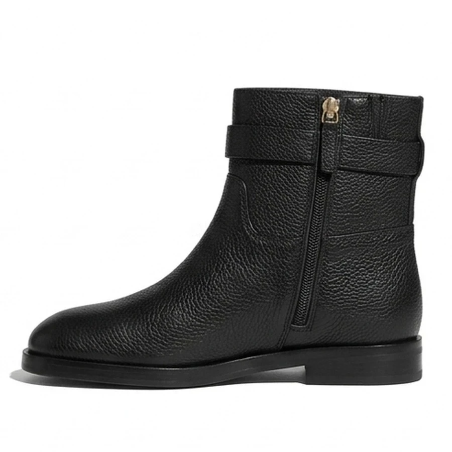 샤넬 샤넬 로고 스트랩 숏 부츠 상세 이미지