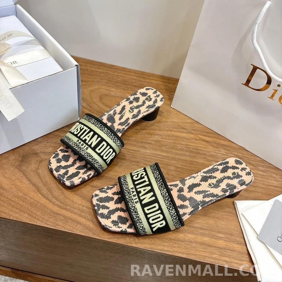 디올 디올 Dway 로고 힐 샌들 상세 이미지
