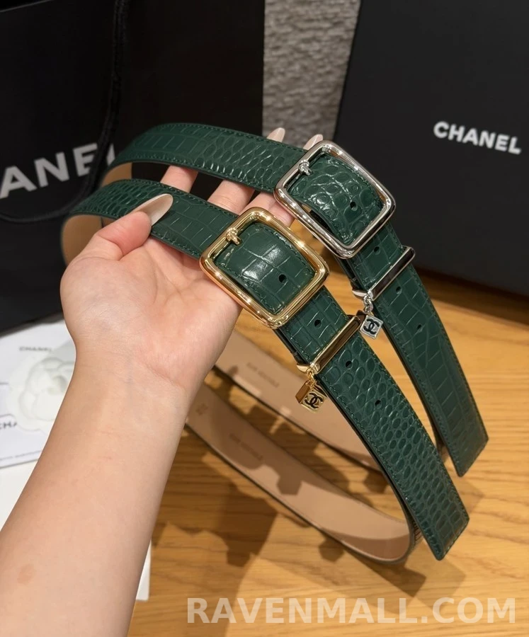 샤넬 샤넬 크로커 엠보싱 벨트 상세 이미지
