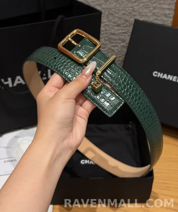 샤넬 샤넬 크로커 엠보싱 벨트 상세 이미지
