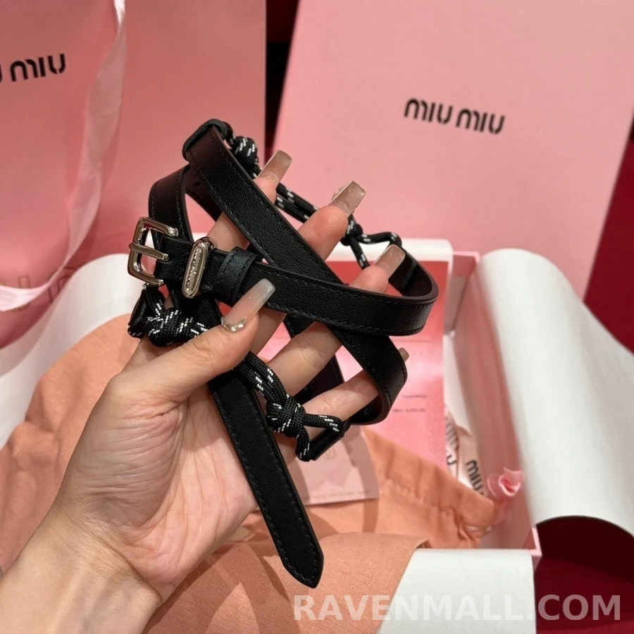 미우미우 미우미우 나일론 로프 벨트 상세 이미지