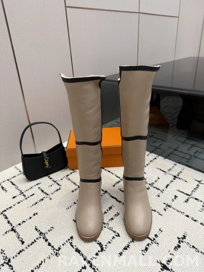 에르메스 에르메스 배색 청키힐 투웨이 부츠 상세 이미지