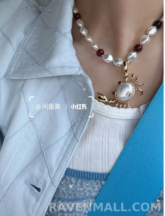 샤넬 샤넬 크랩 진주 목걸이 상세 이미지