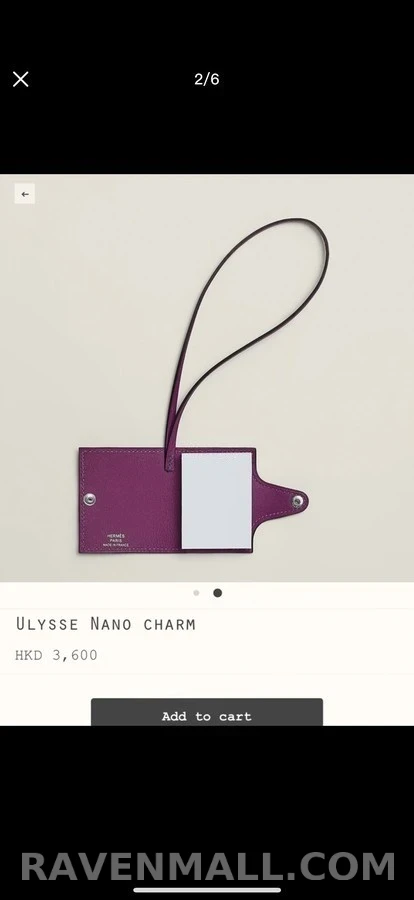 에르메스 에르메스 Ulysse nano 메모 패드 백참 상세 이미지