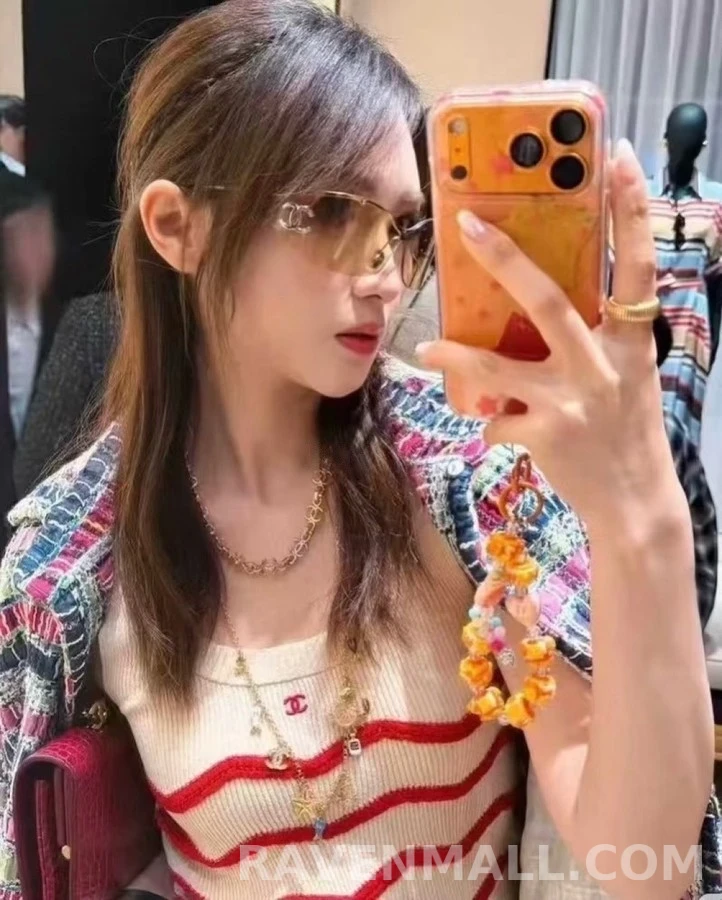 샤넬 샤넬 더블C 로고 쉴드 선글라스 상세 이미지