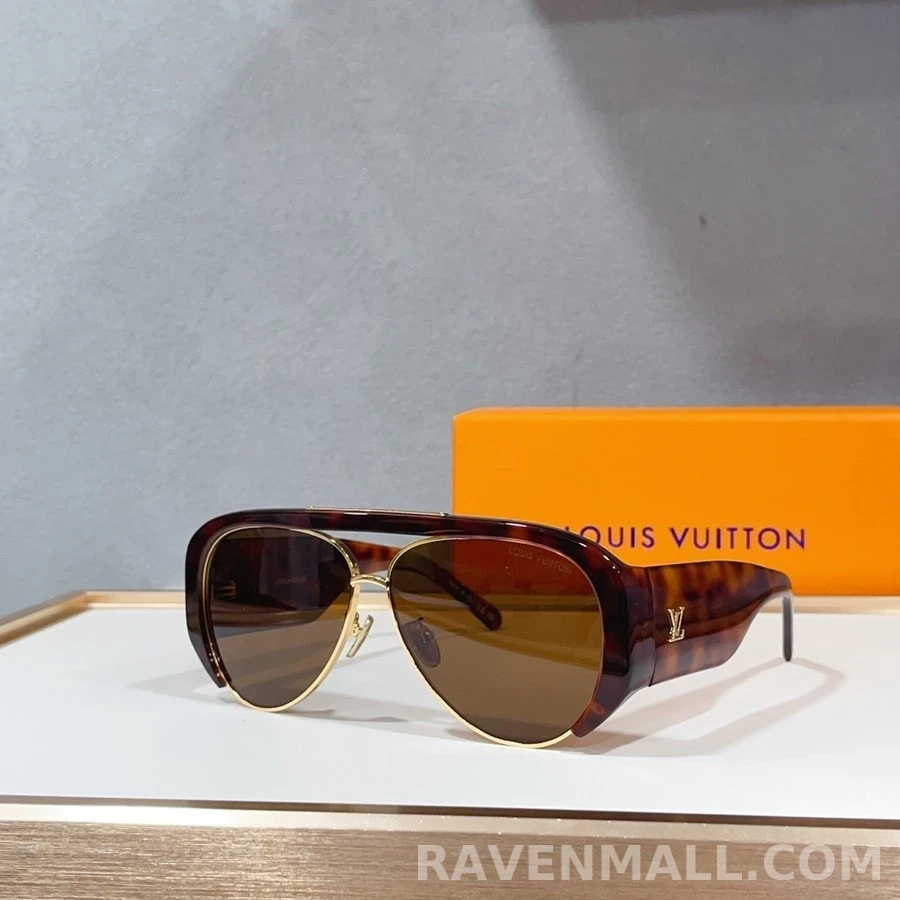 루이비통 루이비통 토터스쉘 아비에이터 선글라스 상세 이미지