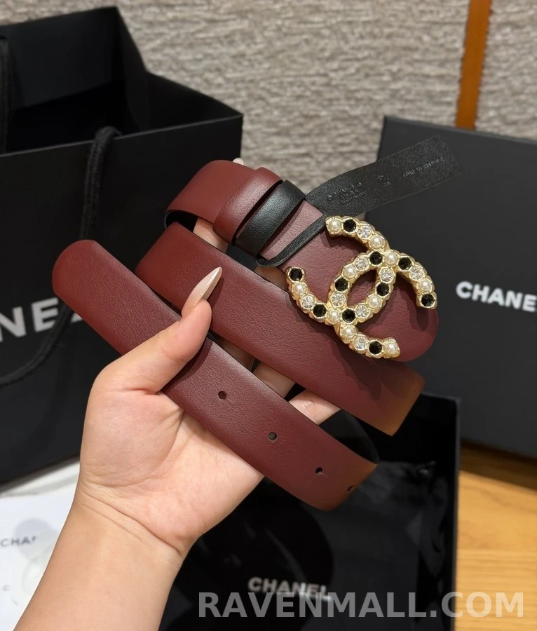 샤넬 샤넬 진주 크리스탈 벨트 상세 이미지