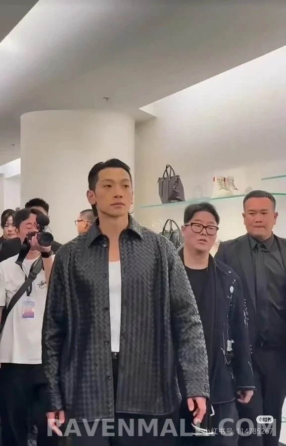 보테가베네타 보테가 베네타 위빙 가죽 셔츠 상세 이미지